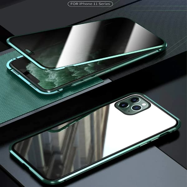 Personvern magnetisk deksel til iPhone 12|Grønn
