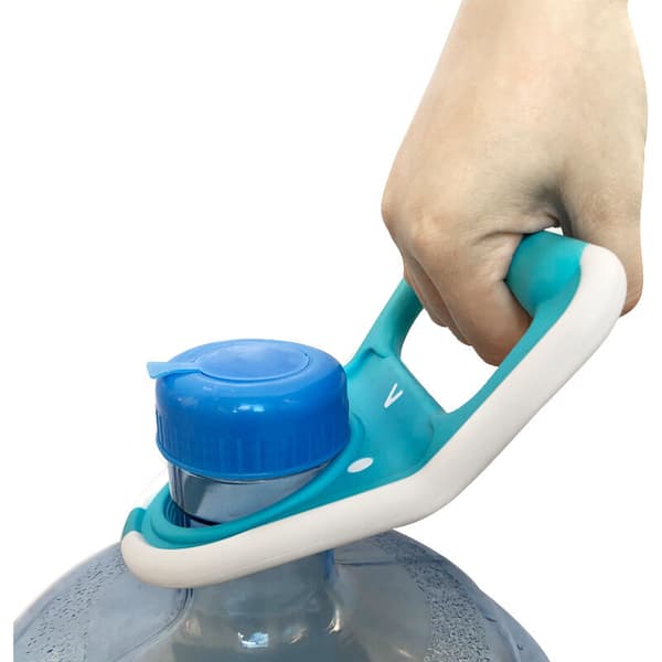 Bucket Holder 5 Gallon Bucket Drinking Bottle Holder Press with Rubberized Non-slip Backing-Blue