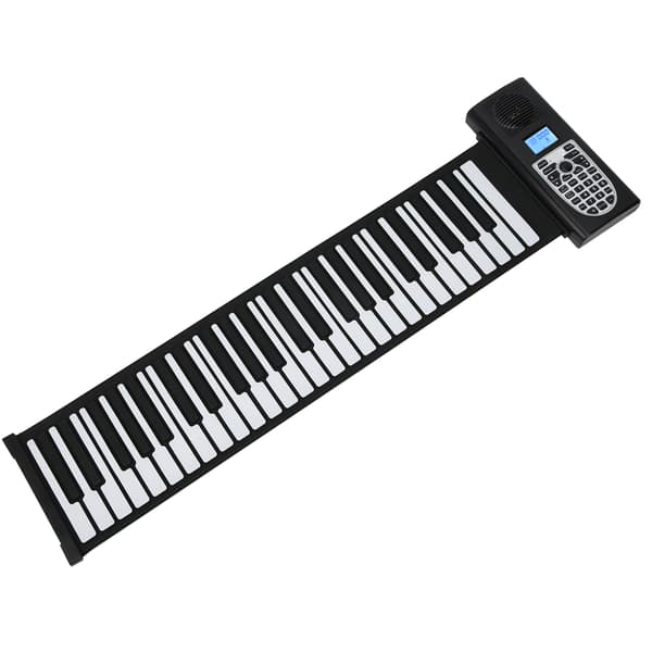 Mykt 49-tangenters sammenrullbart elektronisk multifunksjonelt polyfont silikonpiano