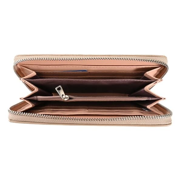 Damepung lang lynlås clutch stor kapacitet telefonpung