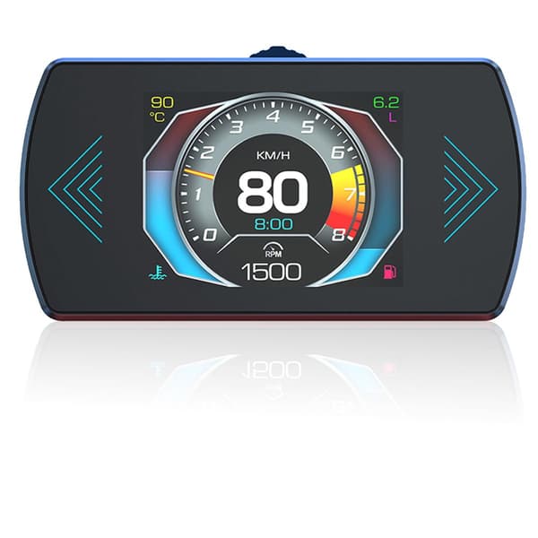 P12 5.8 TFT OBD2 HUD Head-Up Display Digital Bilhastighetsprojektor Kjørecomputer Turteller OBD2 Projektor
