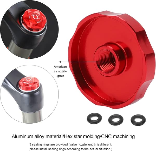Sykkelventilåpner, MTB-forgaffelbeskyttelse i aluminiumslegering