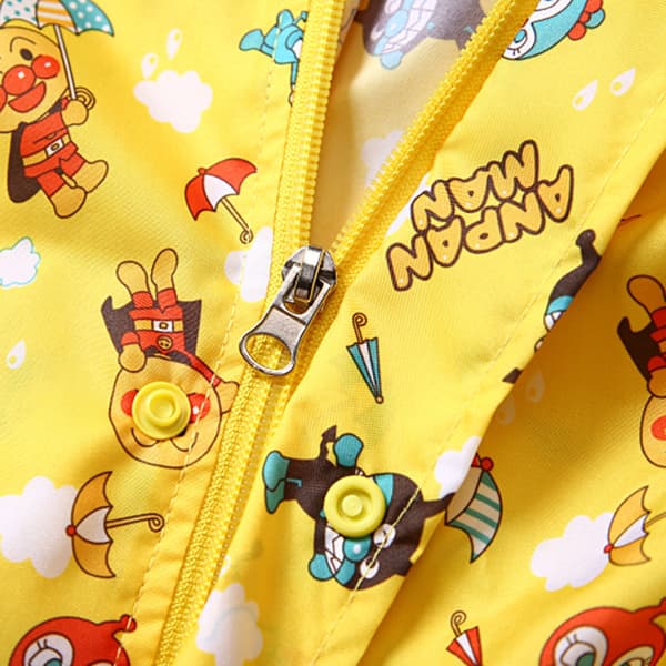 1-pack Anpanman barnregnrock med skolväska, transparent