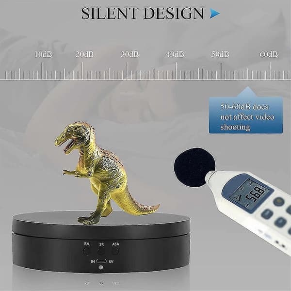 Electric Display Table, Three-Speed Adjustable Angle, Intelligent Charging, Rotating Table, Jewelry Display, Turntable