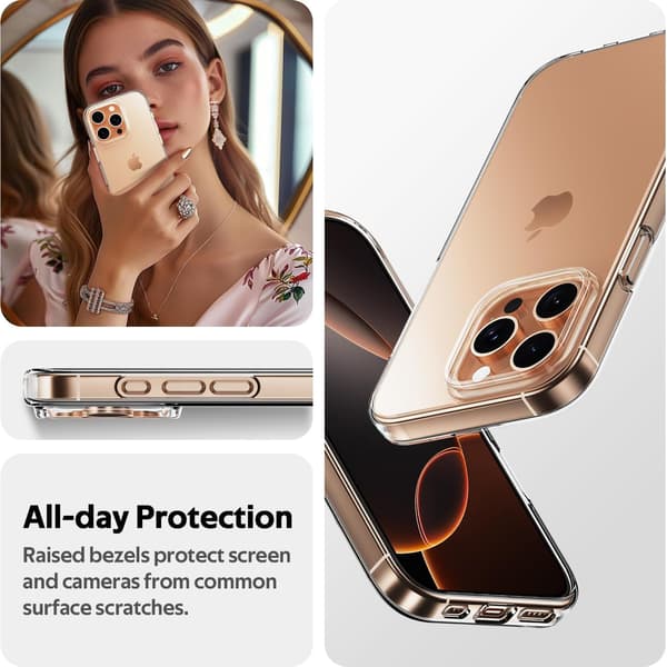 Transparent silikoneetui til iPhone 16 Pro - Tyndt, Klart