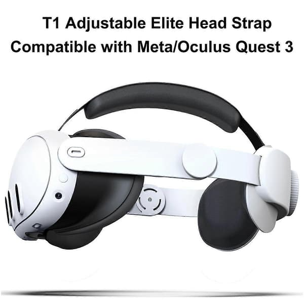 Hodebånd for 3 VR-headset Forbedre komfort Justerbart hodebånd for 3 Hvit