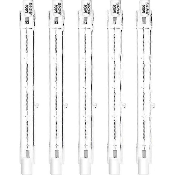 5 kpl R7s 118mm 400W Halogeenilamppu Pistokelamppu Himmennettävä AC 220-240V 7500Lm J118 Lineaariset Halogeenispotit [db]