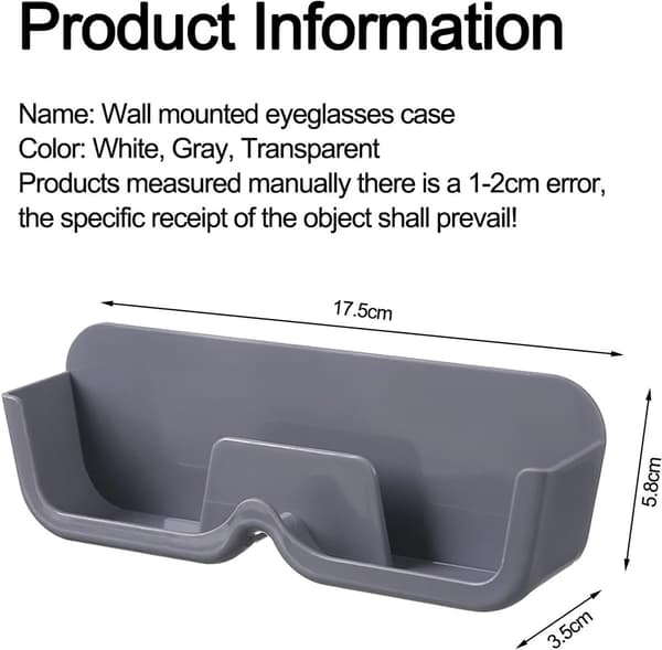 Eyeglass Case - 3 Pieces - Eyeglass Storage - Storage Organizer - Eyeglass Storage System - Eyeglass Stand - Eyeglass Shelf - Eyeglass Holder
