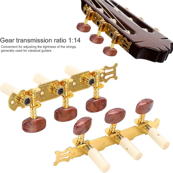 2 stk gitarstemmeskruer Klassisk gitarstemmeskruer Justerbare