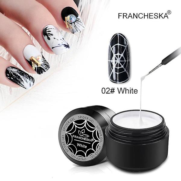 3D målargel för spindelnaglar, kreativ tråddragning, nagelgelpolish, nagelkonst för manikyr a02