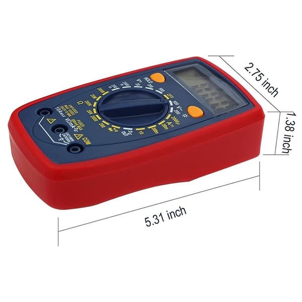 Måleværktøj LCD Baggrundsbelyst Digitalt Multimeter Diode Spændingstester Elektrisk Måler Elektronisk Tester