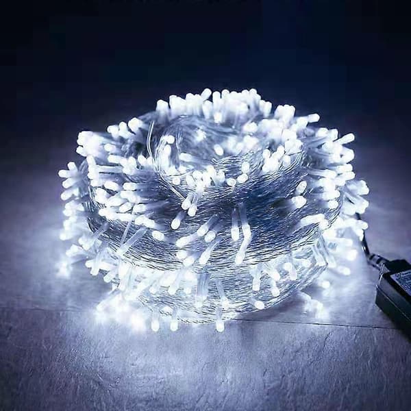 200-LED 20M Udendørs Lyskæde Kold Hvid, Have Bryllup Halloween Dekoration