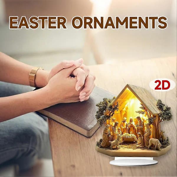 Akryl flad ornament M9C1