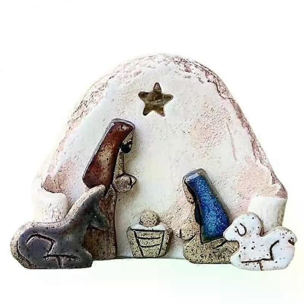 Nativity Set Nativity Figures Baby Jesus Manger Miniatures Ornament Church Catholic Gift Easter Table Decoration Gift