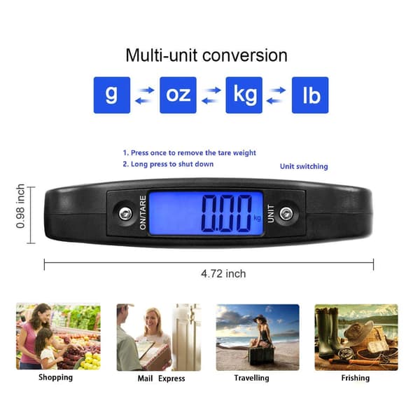 Electronic Luggage Scale Max 50kg Portable Digital Scale for