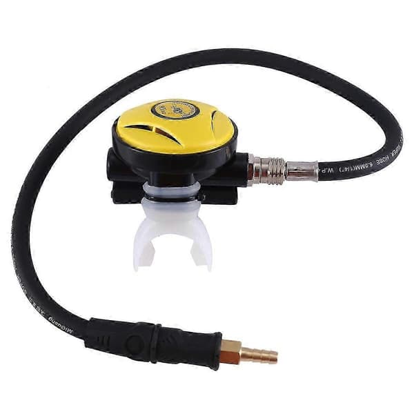 Dykkerregulator Snorkeludstyr Trykreduktion 2. - Gul