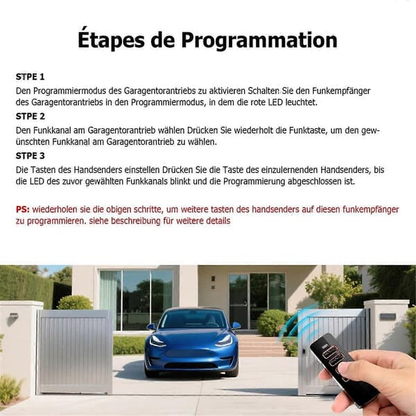 868MHz Remote Control for Sommer 4018 Pearl Garage Door Remote Control B