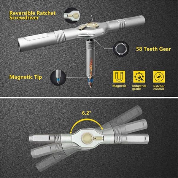 24-i-1 Magnetic Screwdriver Set, Multifunctional Home Repair Tool Set