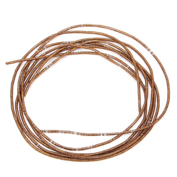 Embroidery Thread Copper Wire Sewing Luster 1.5mm Dia. Manual DIY String Coffee