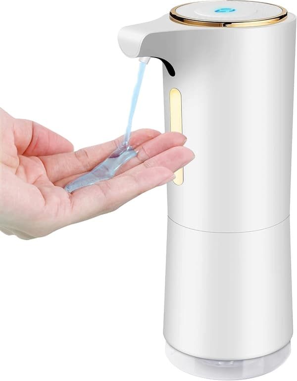 Automatisk såpedispenser, 250 ml påfyllbar dispenser Hvit Hvit White