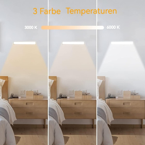 Skåpsbelysning med rörelsesensor 10 LED USB uppladdningsbar magnetisk
