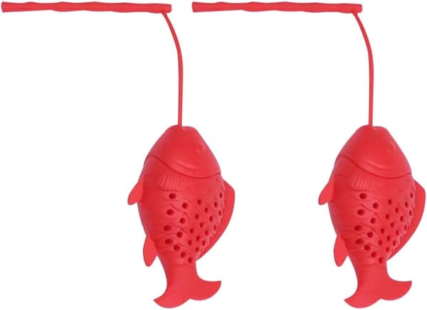 (Rød) 2-pak silikone te-infuser til te og te, silikone