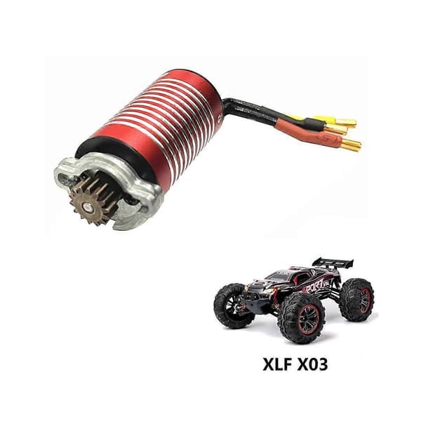 Børsteløs motor til XLF X03 X04 X03A Max X04A Max 1/10 RC-bil, børsteløse opgraderingsdele og tilbehør