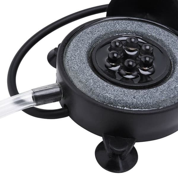 Akvarieluftsten Fisk Tank Led Luftsten Boblelampe med 6 Farveskiftende LED'er til Akvarium