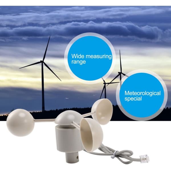 WH-SP-WS01 Vindhastighedsmåler Vejrsensor Anemometer Tilbehør