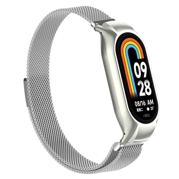 Milanese Loop metalliranneke Xiaomi Smart Band 8 hopea