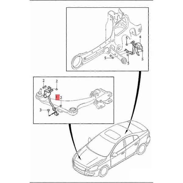 【XJ】31288272 Level Sensor Headlight Right Front for S60 S60L V60 V70 S80 S80L XC60 XC70 08-18 Height Se