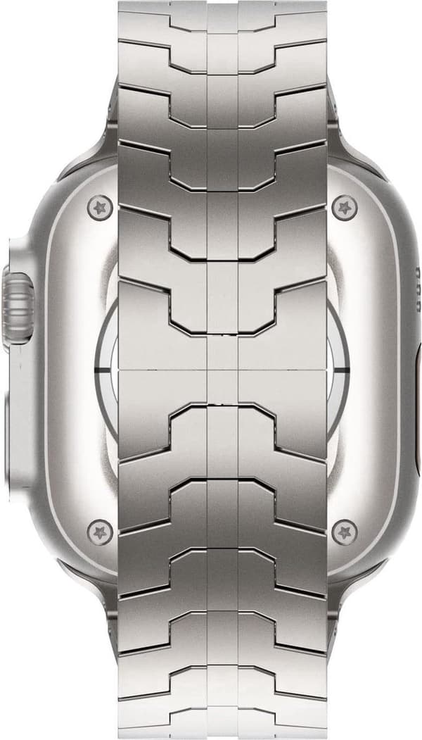 Rustfrit Stålarmbånd - Titanium - Passer til Apple Watch 42mm, 44mm, 45mm, 46mm, 49mm Sommerfuglelås - Titanium