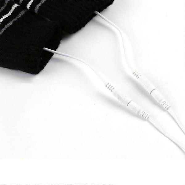 USB-oppvarmede hansker med hel-/halvfinger, oppladbare db Striped Striped