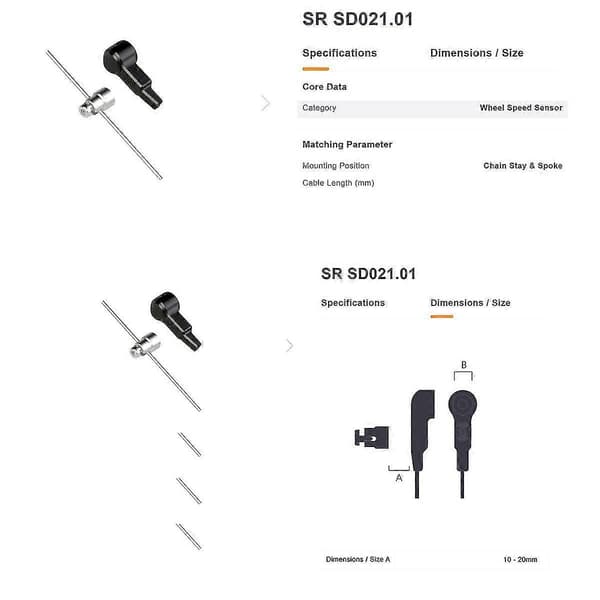 Til Mid Motor M510 M600 M820 SD021.01 Hastighedssensor Speedometer Elektrisk Cykel Hastighedssensor