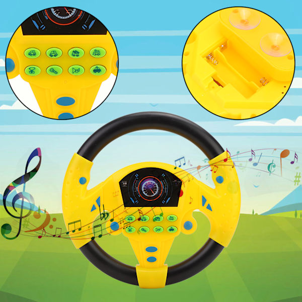 Imaginative Playmate: Rattle Toy with Interactive Sounds, Educational Gift for Toddlers to Learn Car Effects While Having Fun