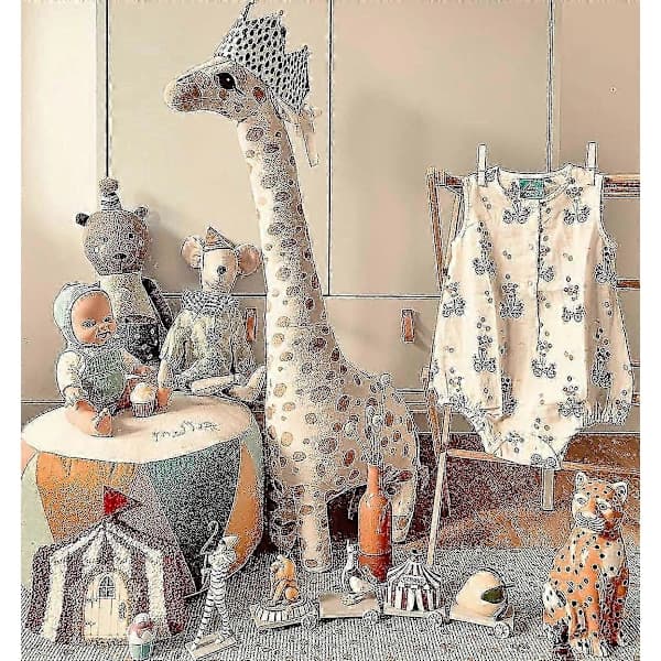 Stående Giraff Kosedyr Stor Høy Giraff 70 cm