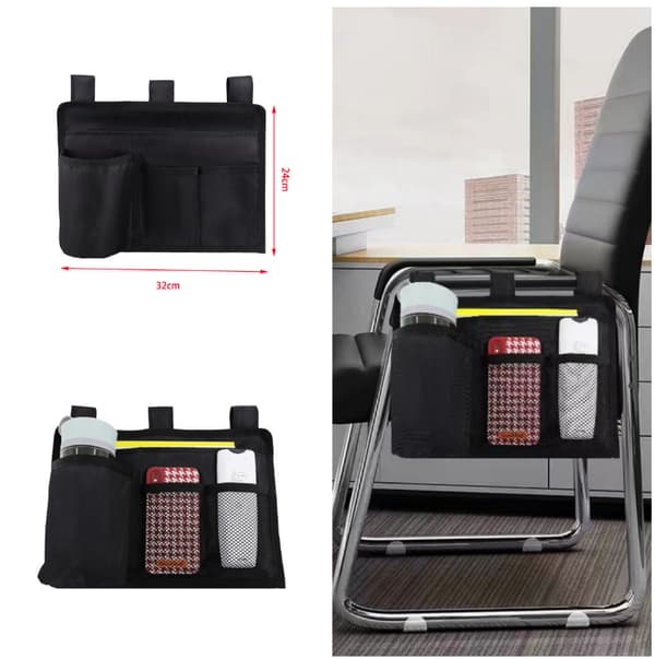 Oxford Fabric Armrest Storage Bag, Multifunctional Side Hanging Storage Bag