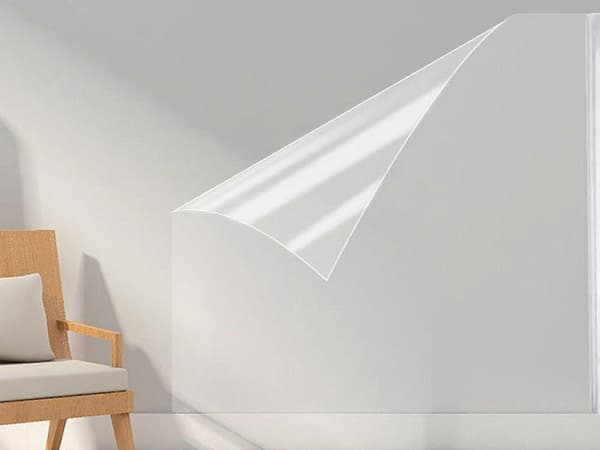 2 Rolls 300x60cm Static Cling Wall Protector Film Transparent Wall Guard