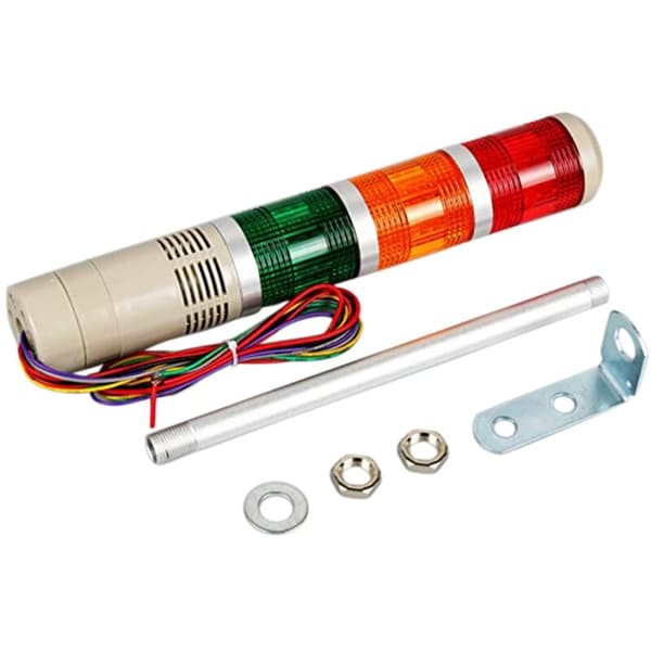 Industrial Signal Lamp Tower Alarm Tower Strobe Light with Buzzer Stacked LED Warning Light