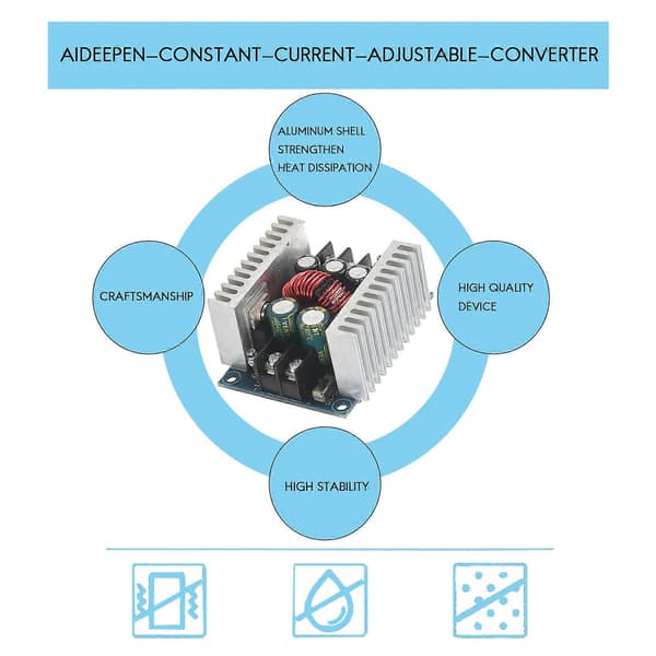 300W 20A DC Modul Konstant Strøm Justerbar Step-Down Konverter Spænding