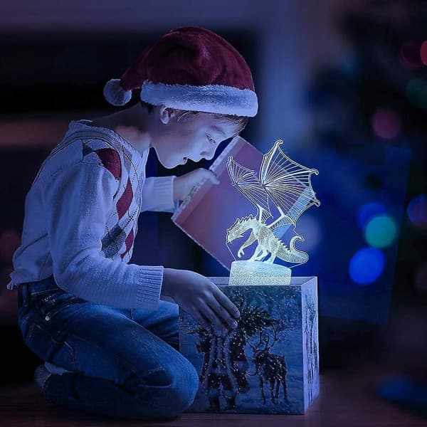 Dragon Lamp - Flying Dragon Night Light, Remote Control and 16 Color Illusion