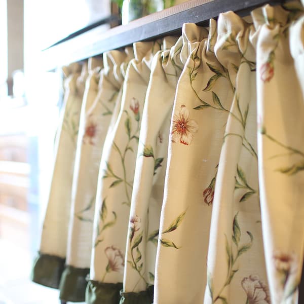 W130*H40cm Country Style Short Curtain, Half Curtain