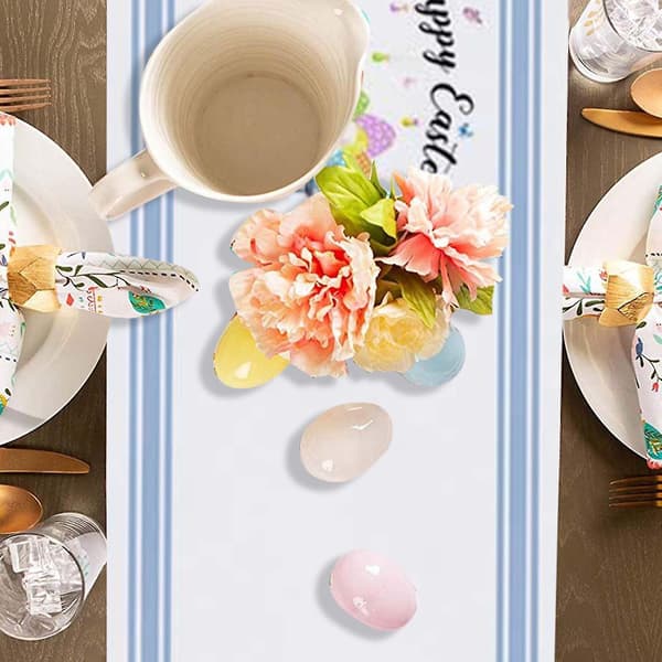 Easter Bunny Table Runner Easter Holiday Kitchen Dining Table Runner For Home Q