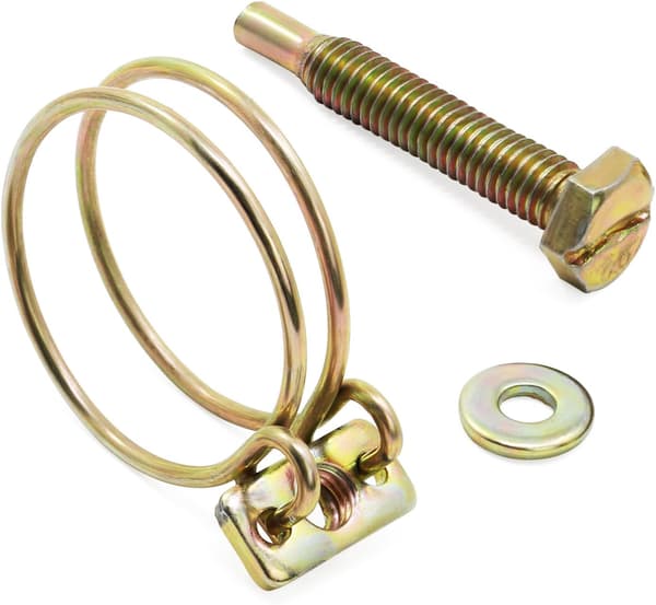 50 pcs. Adjustable Double Wire Hose Clamps 5 Sizes Steel Wire T