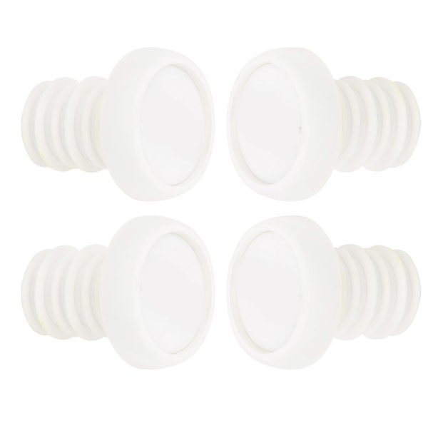 4pcs ZTTO Handlebar End Plugs Fixed Mountain Bike Handle Lock Ring Bicycle Accessories White