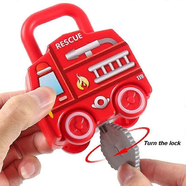 Learning Lock Toys With Keys Creative Number Bus Matching Game Great Gifts