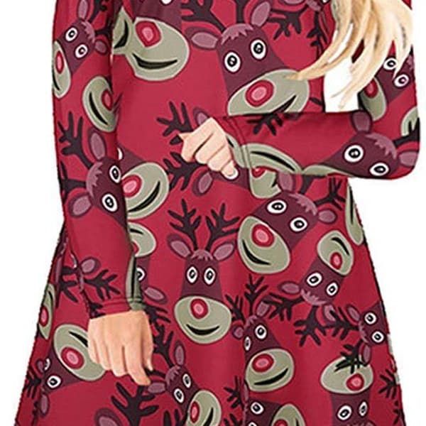 Ugly Ugly Patterns, Ugly Christmas Dress, Funny A-line KLB