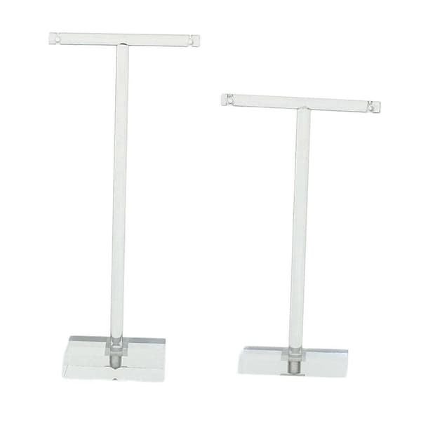 2 Pieces Earring Stand T-Shaped Jewelry Display for Store Home Dressing Table