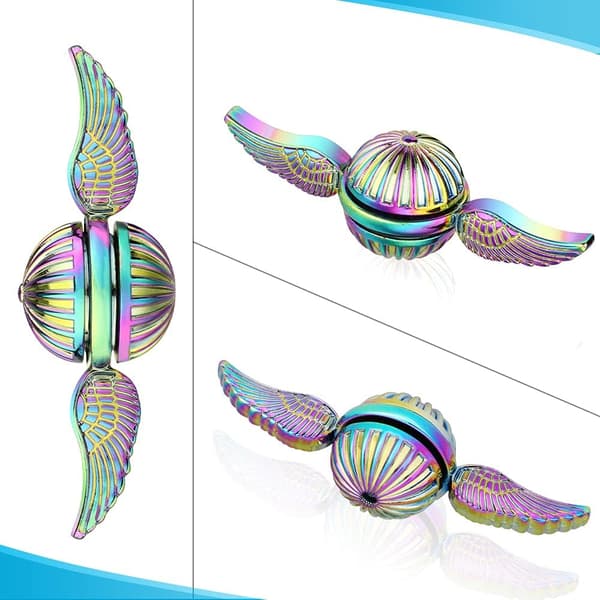 (Rainbow) Fidget Hand Spinner for Kids and Adults, Sensory Magic Orb