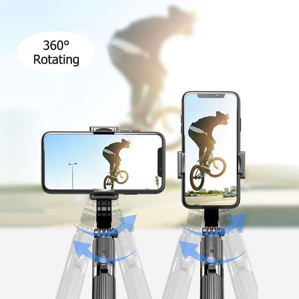 3 i 1 Telefon Gimbal Stabilisator Selfie Stick Stativ 86cm 5 Dele med KLB